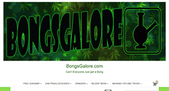 Desktop Screenshot of bongsgalore.com