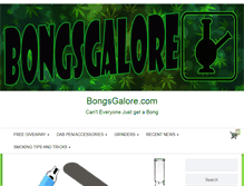 Tablet Screenshot of bongsgalore.com